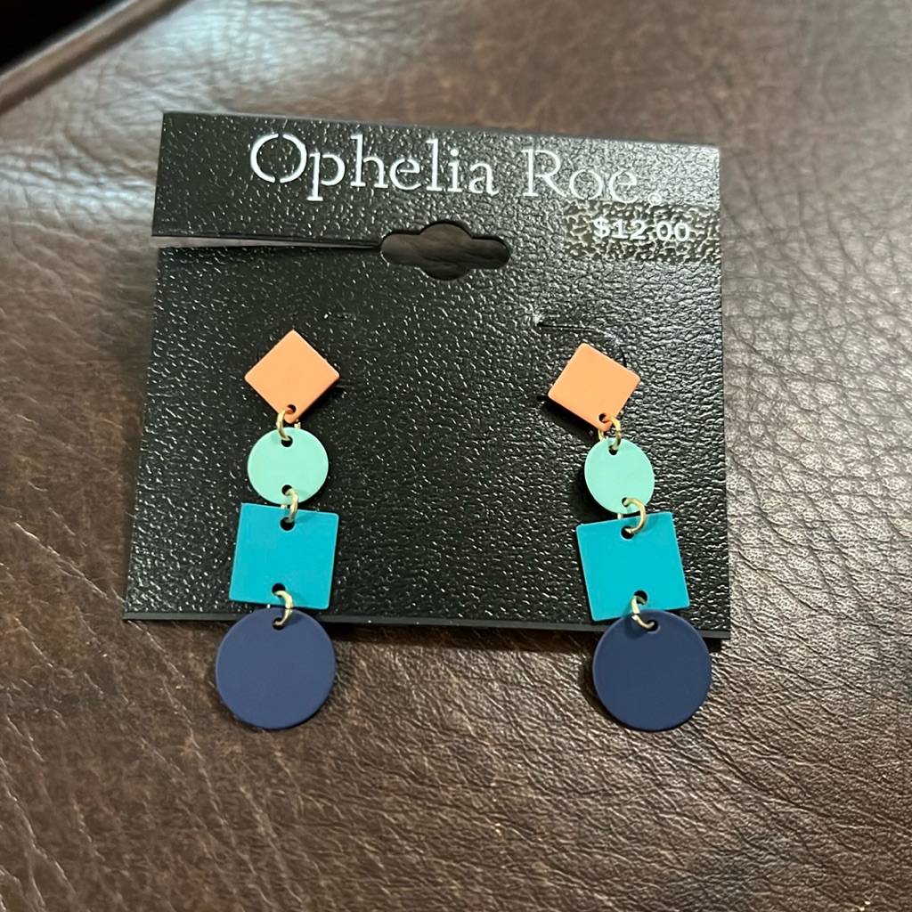 315 Ophelia Roe Multi-Colored Dangle Pierced Earrings - New - Lot 457 6$